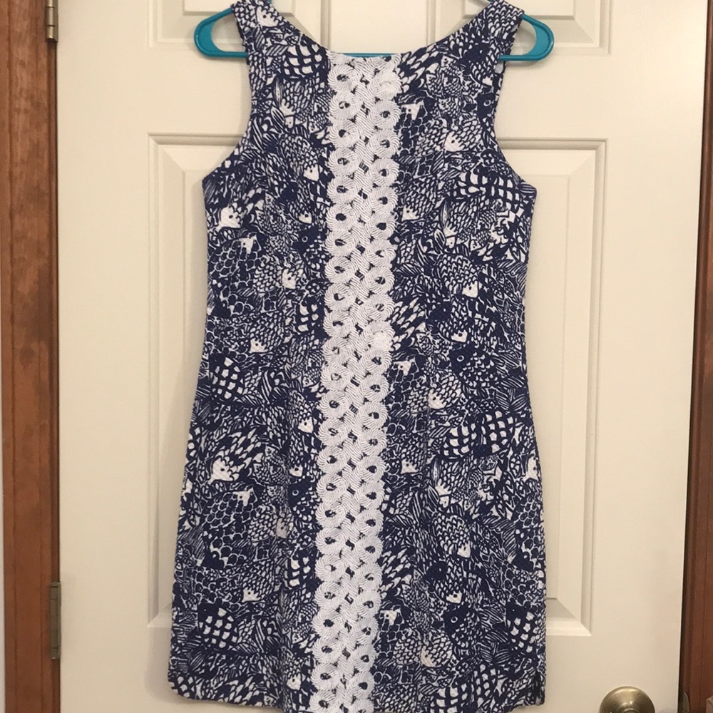 Lilly for Target “Upstream fish” Shift Dress Sz 6